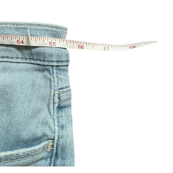 Hudson Natalie Blue Light Wash Distressed Denim Boyfriend Jeans size 27 - Picture 6 of 10